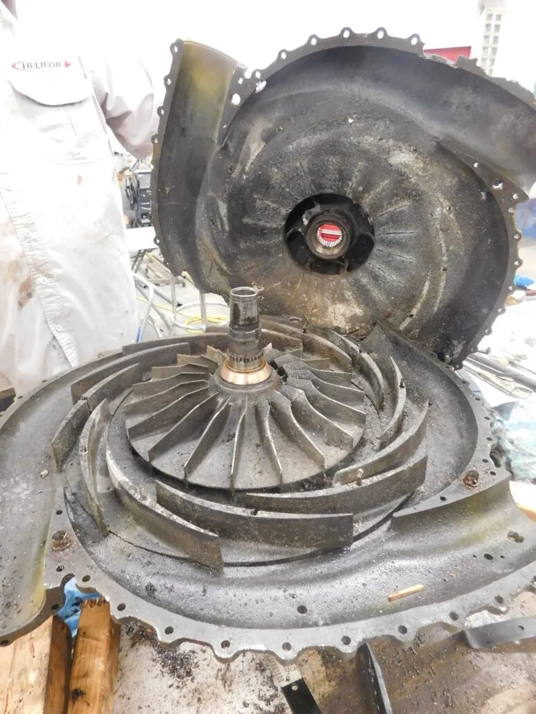 Scan coverage of the supercharger impeller housing
